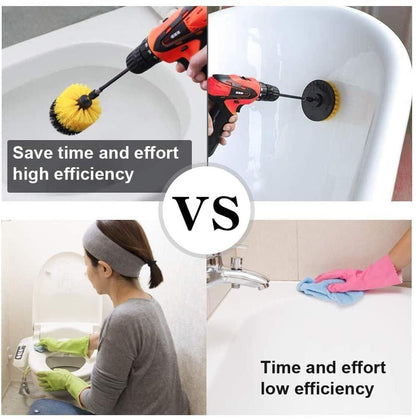 Drill Scruber Brush Cleaning Kit 4 Pcs