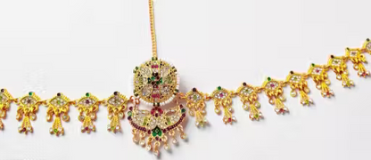 Premium Gold Tone MaangTikka for Women – Traditional Bridal Jewelry