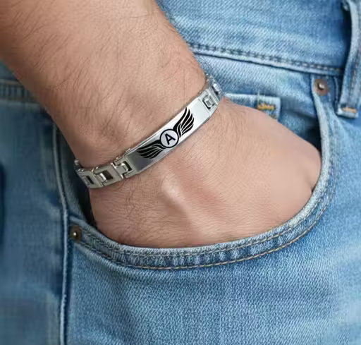 Premium Stainless Steel Bracelet for Men – Stylish Silver Chain Bracelet